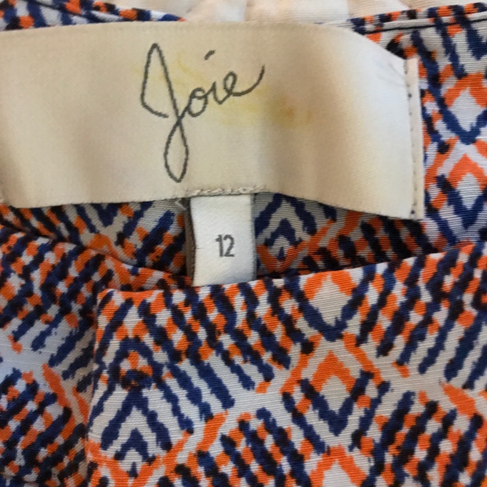 Joie Merci Chevron Blue & Orange Shorts - Picture 3 of 5